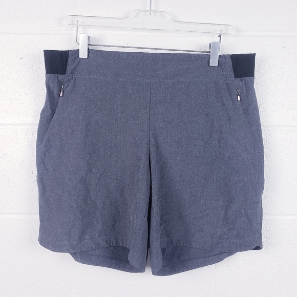 CALIA by Carrie Underwood Women's Anywhere 8" Bermuda Shorts Gray Size Large - Picture 1 of 6